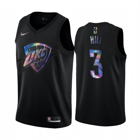 NBA Mænd Trøje Oklahoma City Thunder George Hill 3 Iridescent HWC Collection Swingman NBA Mænd Trøje Oklahoma City Thunder George Hill 3 Iridescent HWC Collection Swingman